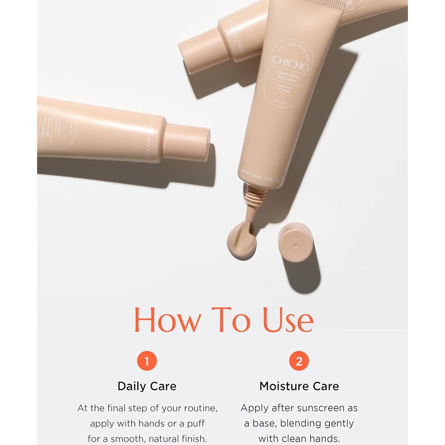 Crema BB Brillo Sheer CHICHO 30 ml - Base Herbal Piel Sensible