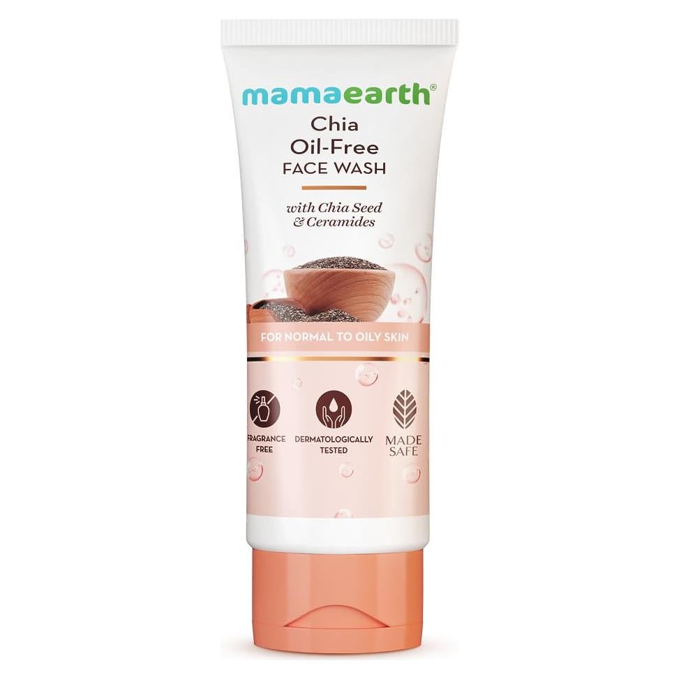 Limpiador Facial Sin Aceite Mamaearth 100 ml - Piel Normal a Grasa