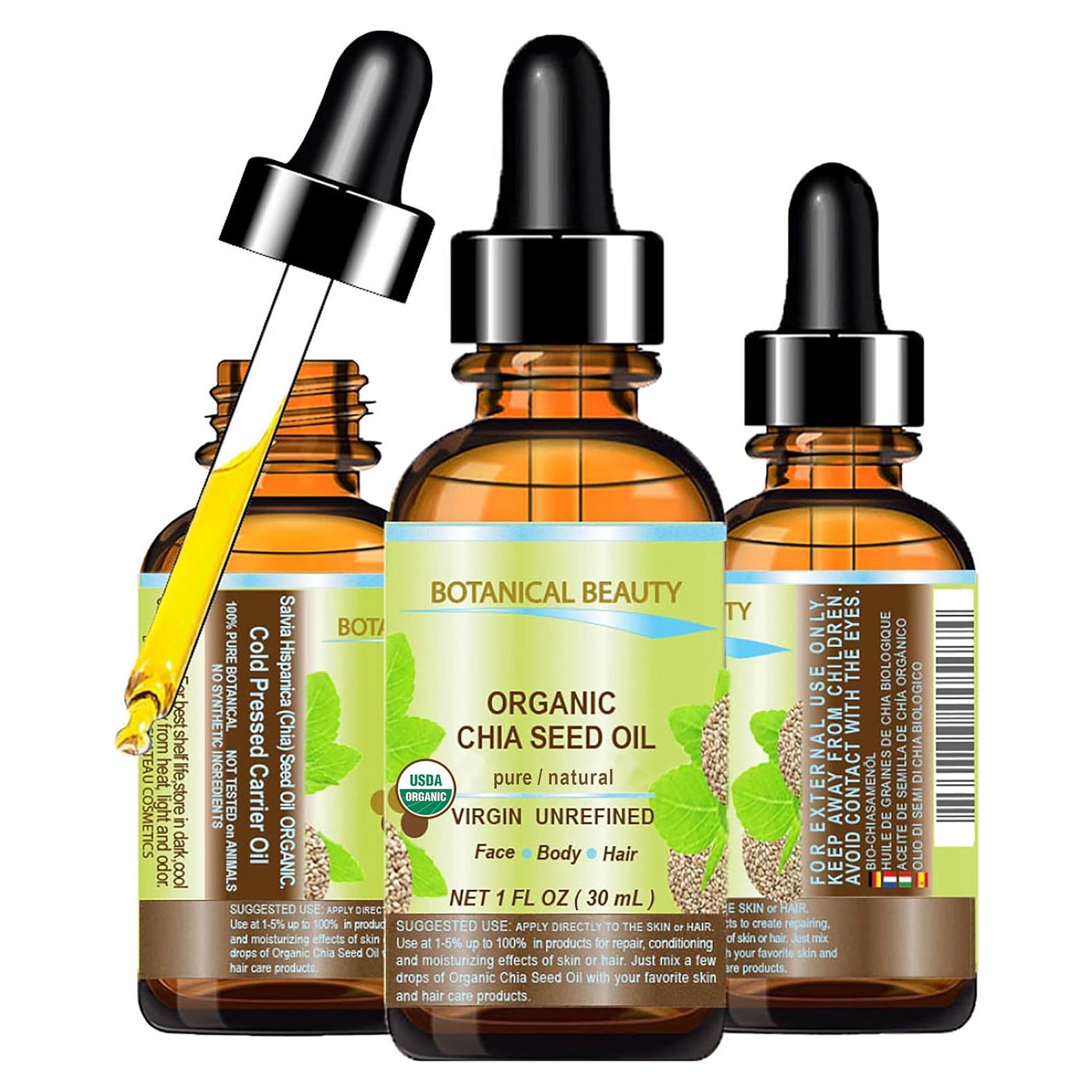 Aceite de Semilla de Chía Orgánico Botanical Beauty 30 ml Puro