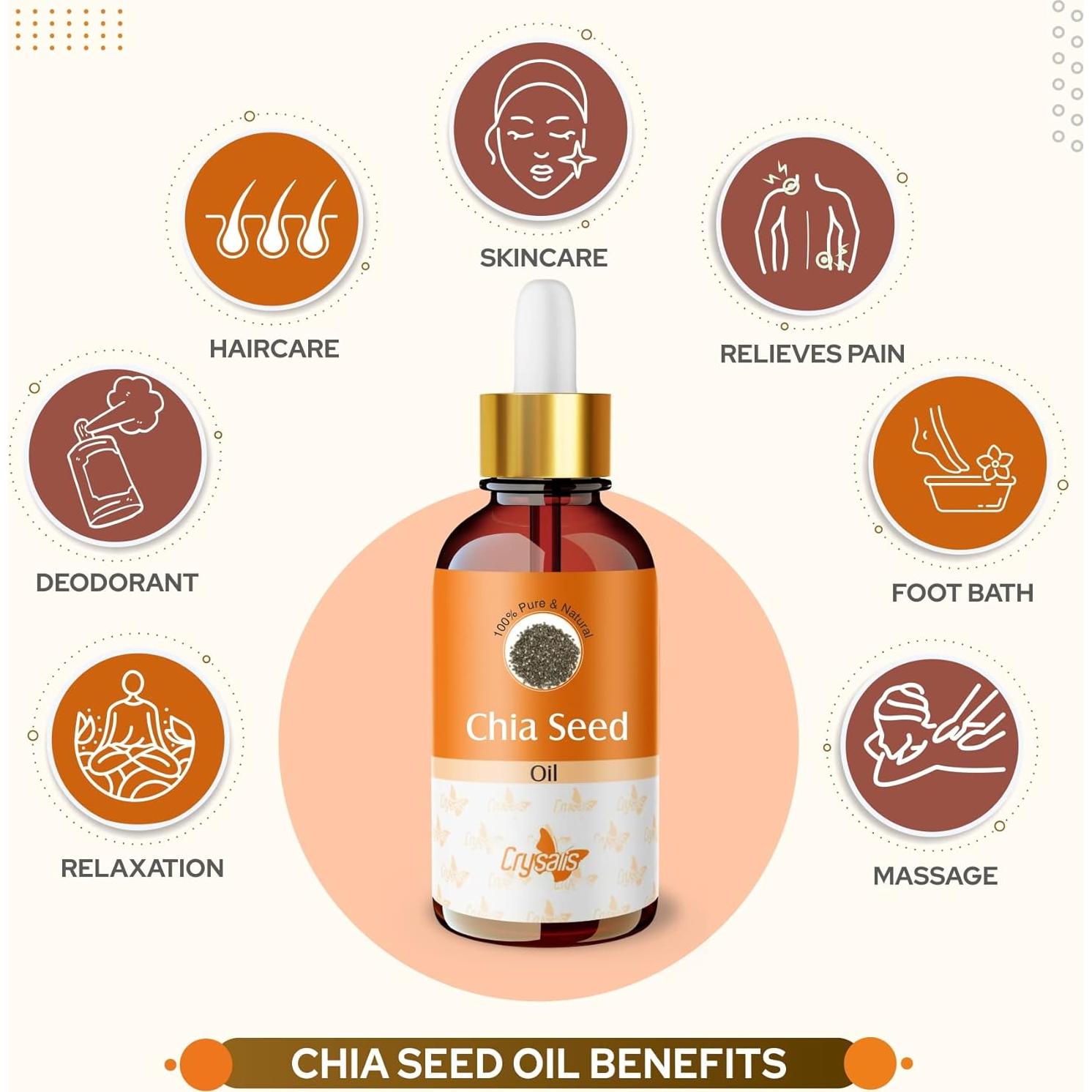 Aceite de Semilla de Chía Crysalis 30ml - Puro y Natural