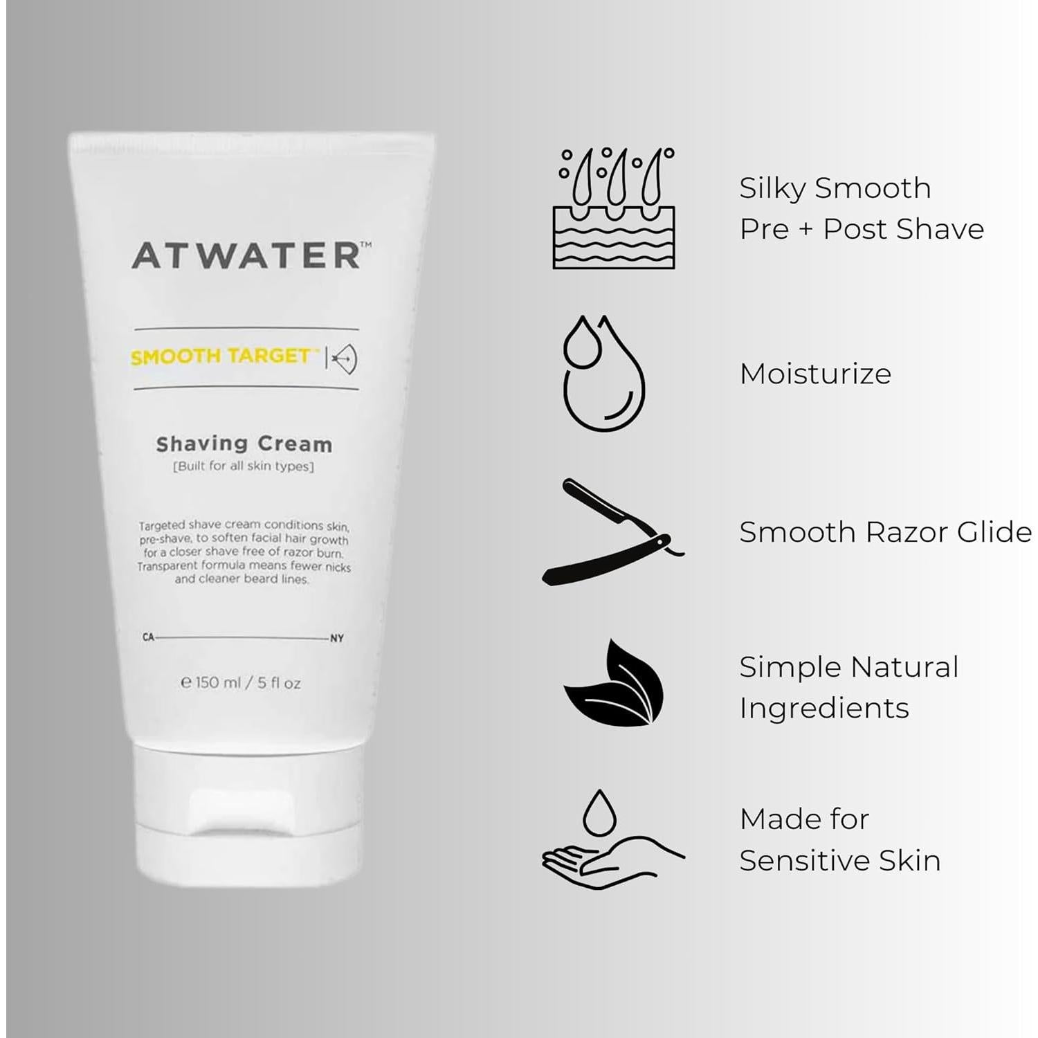 Kit de Cuidado Facial para Hombres ATWATER - Hidratante, Crema de Afeitar y Ojos