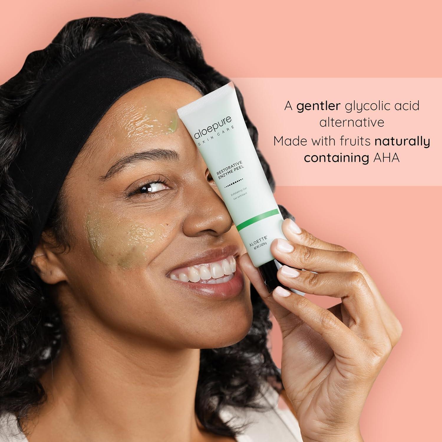 Gel Exfoliante Facial Aloette 56.7 g - Peeling Enzimático Aloe Vera