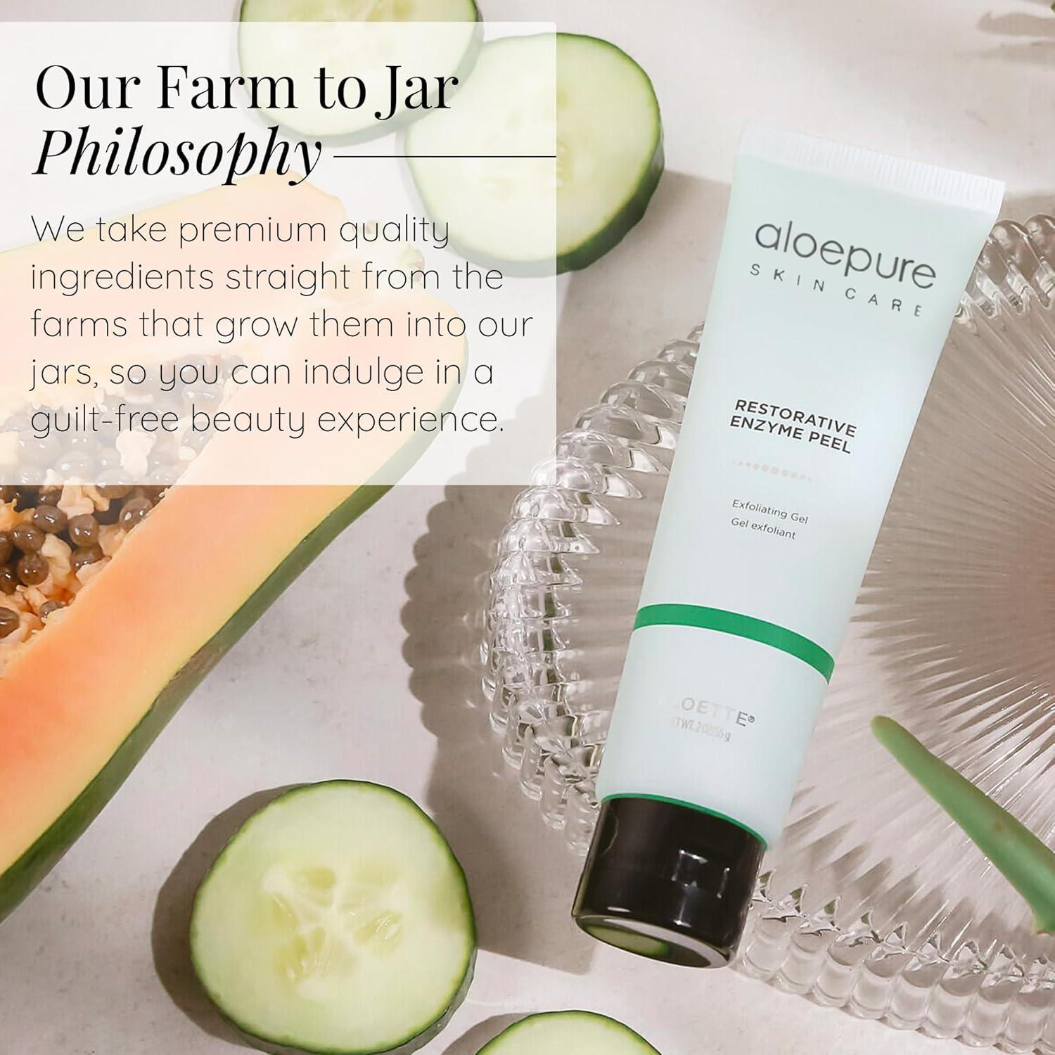 Gel Exfoliante Facial Aloette 56.7 g - Peeling Enzimático Aloe Vera