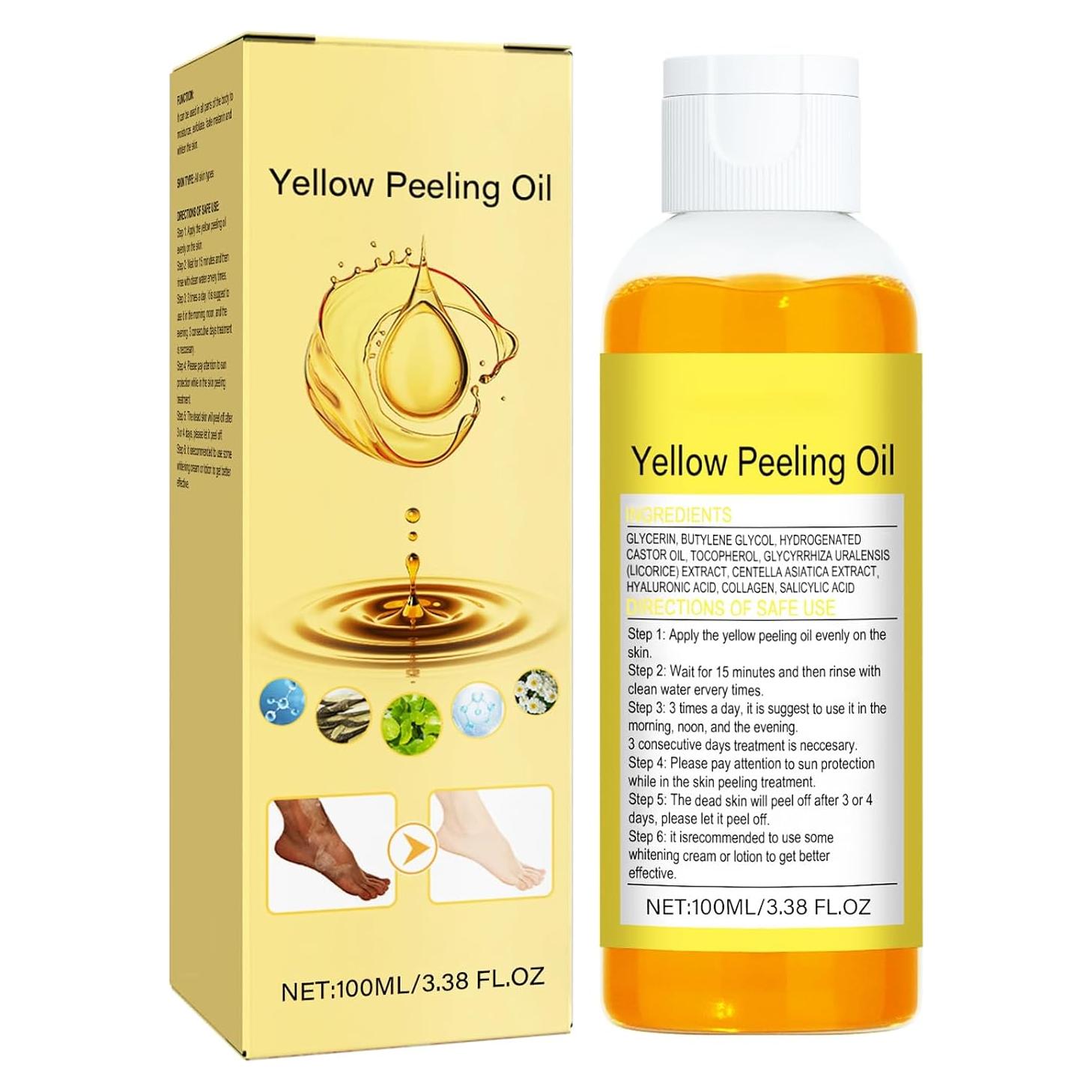 Aceite Exfoliante Amarillo HWM 100 ml - Peeling Químico Suave para Todo Tipo de Piel