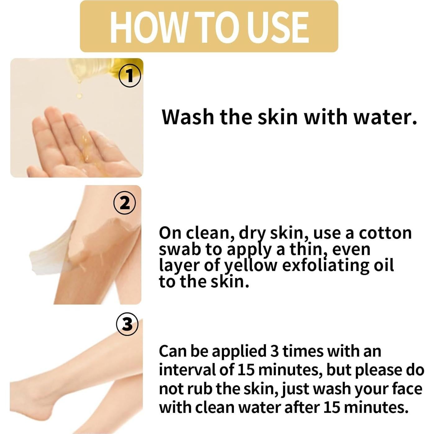 Aceite Exfoliante Amarillo HWM 100 ml - Peeling Químico Suave para Todo Tipo de Piel