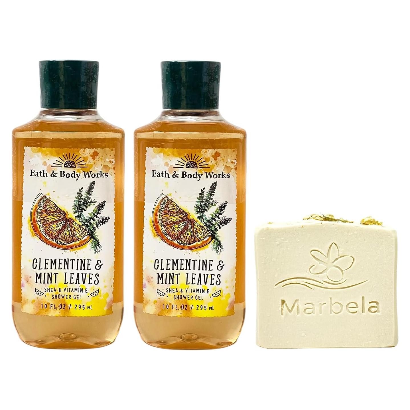 Paquete Gel de Ducha Clementina y Menta Bath & Body Works 2x295mL