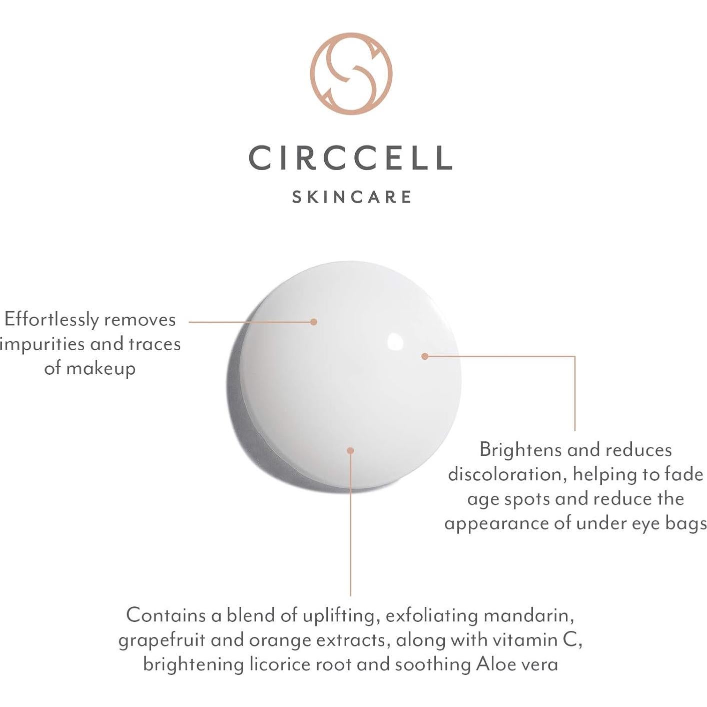Leche Limpiadora Facial CIRCCELL 20301 - Hidratante y Aclaradora