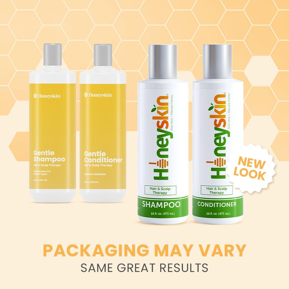 Champú y Acondicionador Hidratante Honeyskin 473ml x2 - Crecimiento Cabello
