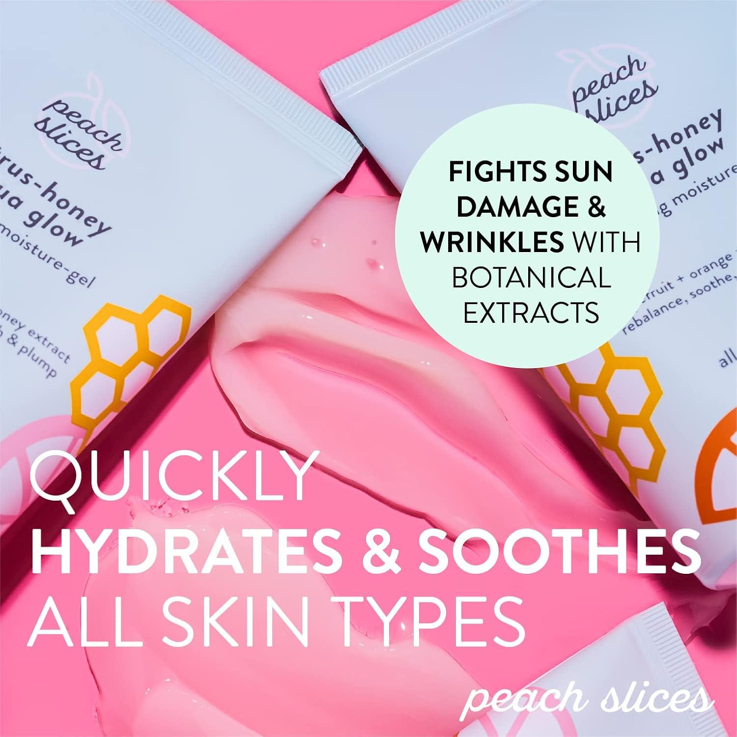 Hidratante Facial Rodajas de Durazno 86 g - Brillo Aqua Cítricos y Miel