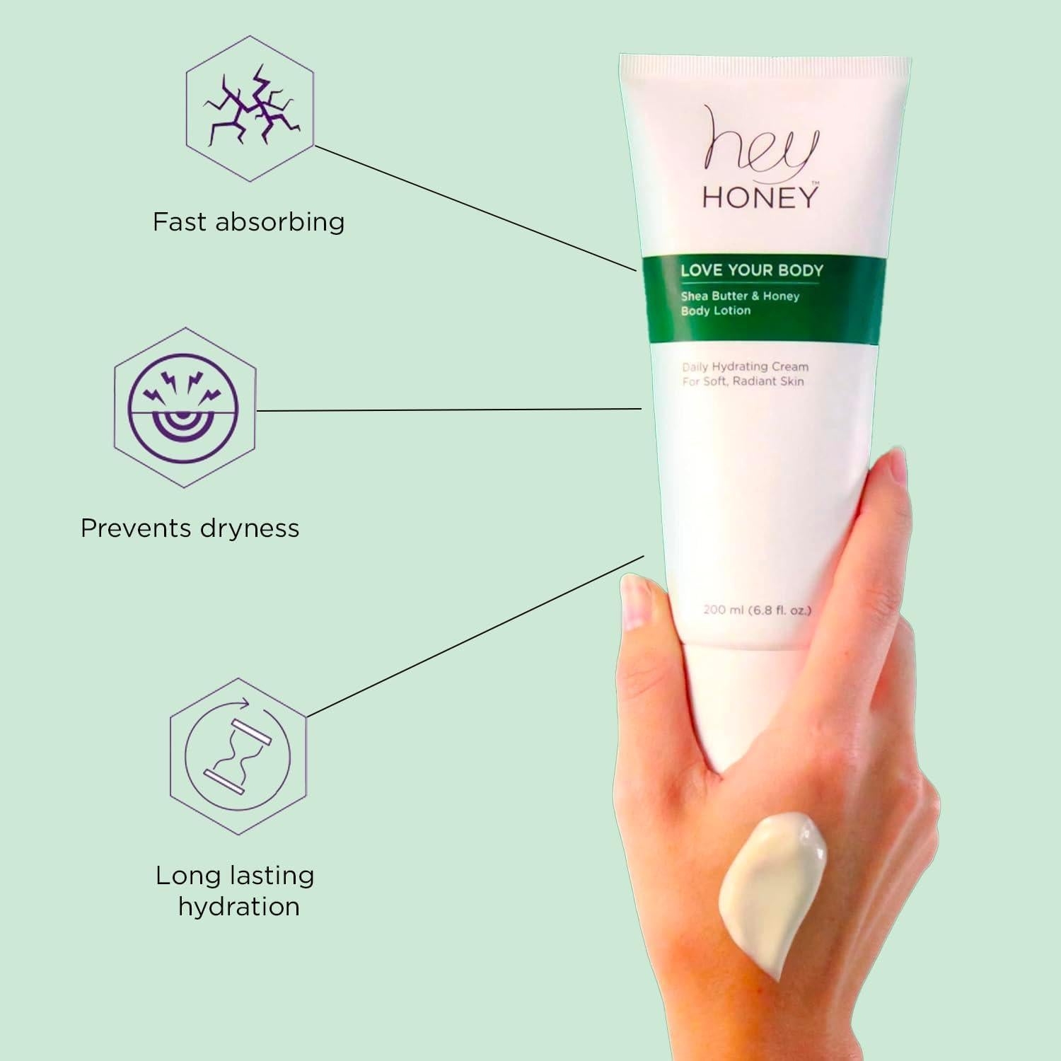 Crema Corporal Hey Honey Manteca de Karité y Miel 192 g