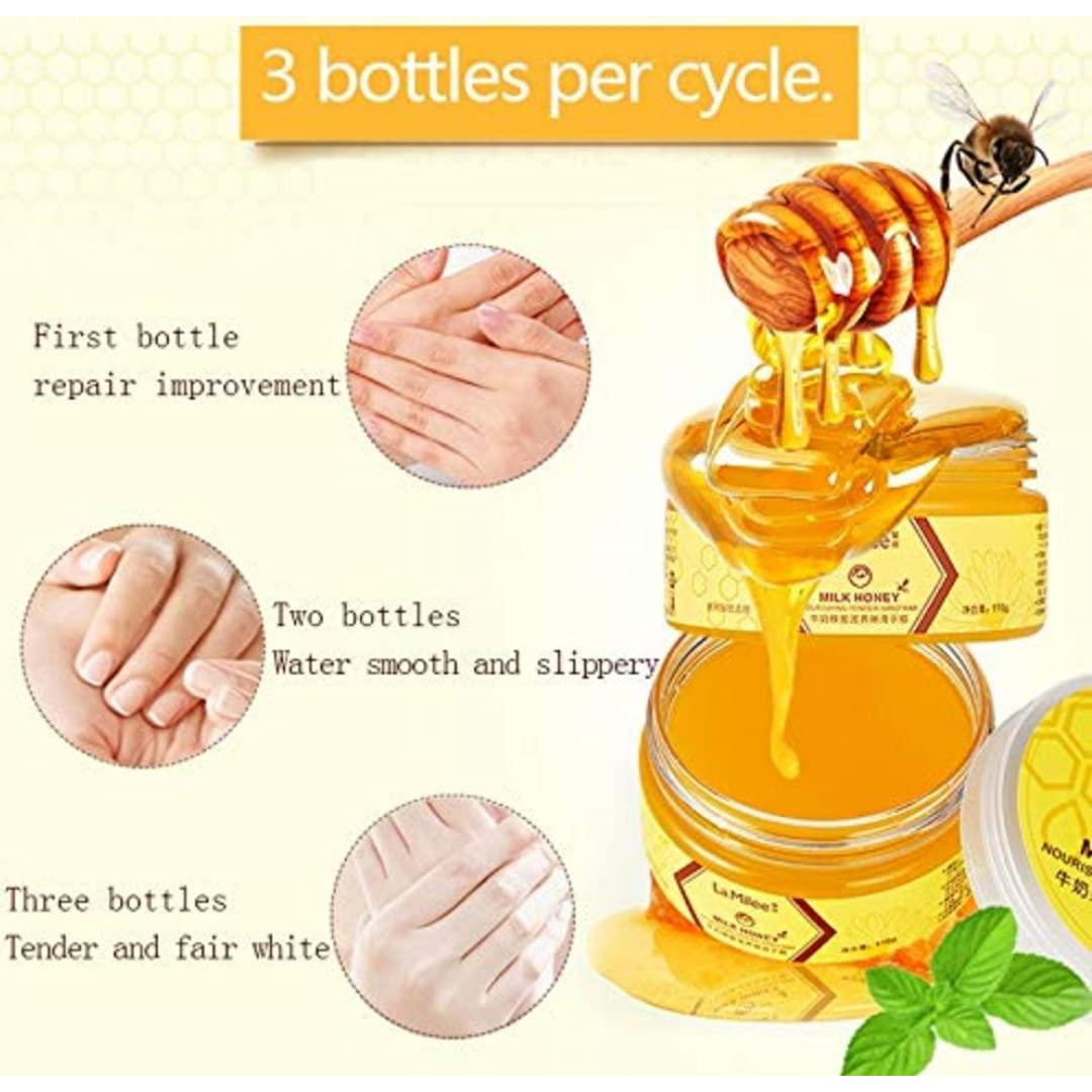 Máscara Pelable de Manos Lamilee Cera de Leche y Miel 110g