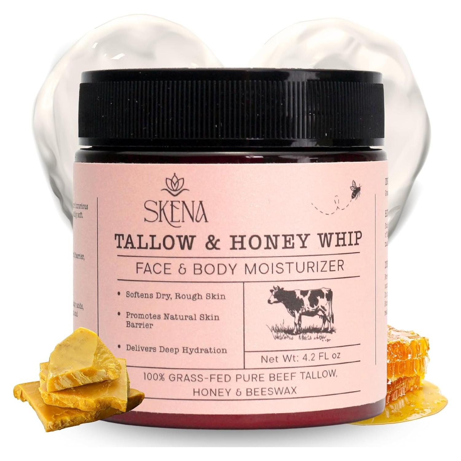 Hidratante Natural SKENA Cebo de Res 119g con Miel y Cera