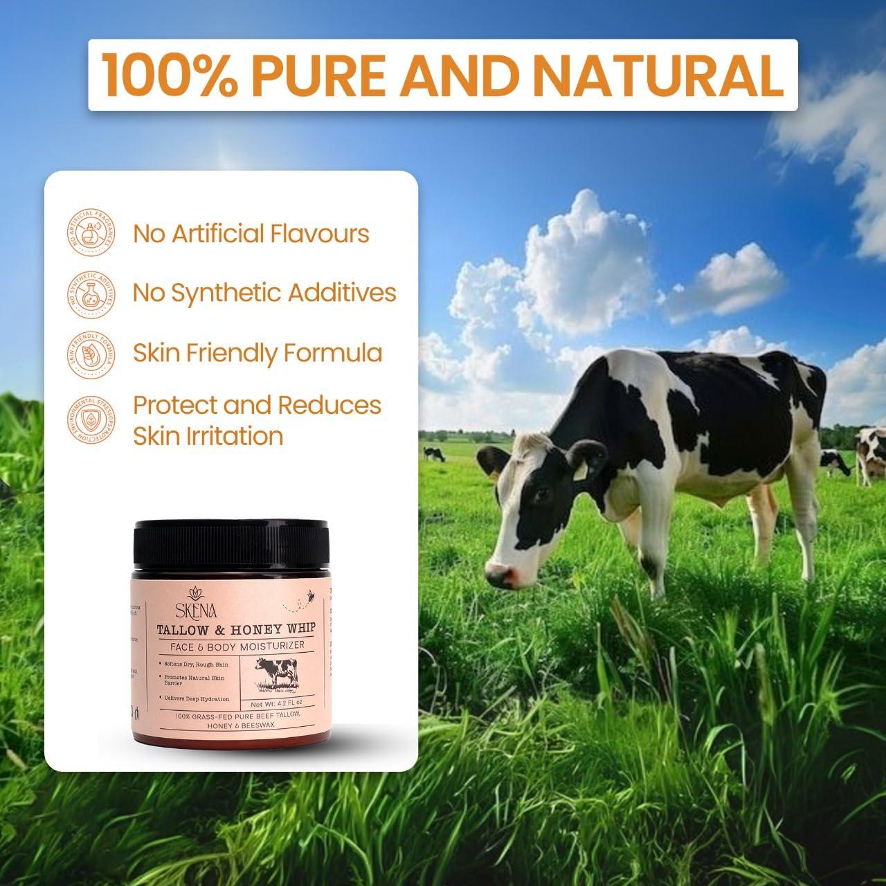 Hidratante Natural SKENA Cebo de Res 119g con Miel y Cera