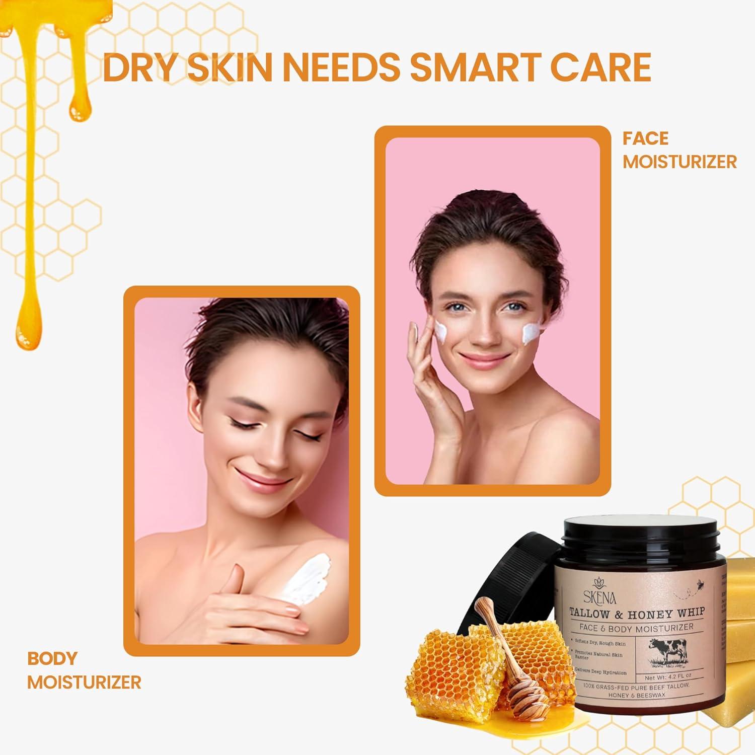 Hidratante Natural SKENA Cebo de Res 119g con Miel y Cera