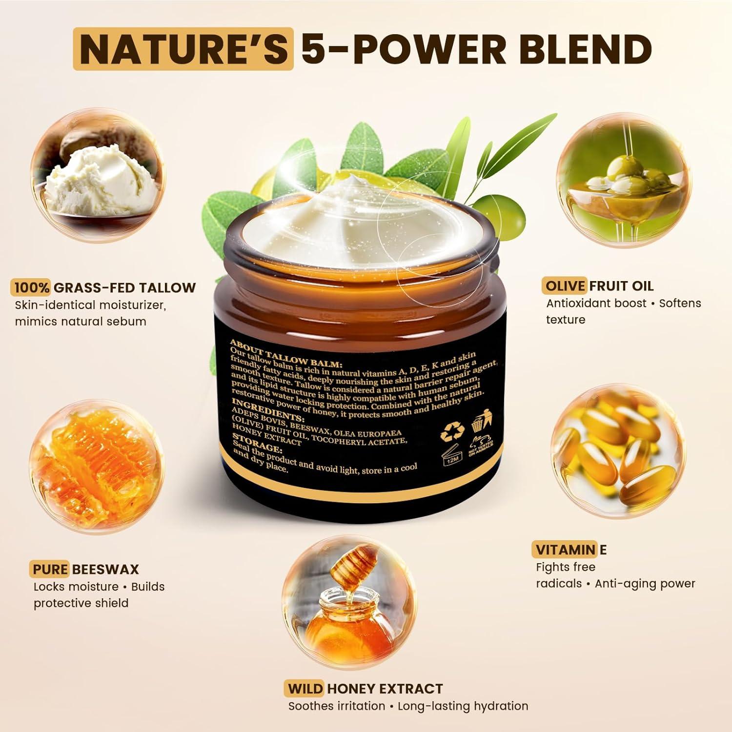 Grasa de Res Orgánica Koirerooy 59.15 ml para Piel Seca