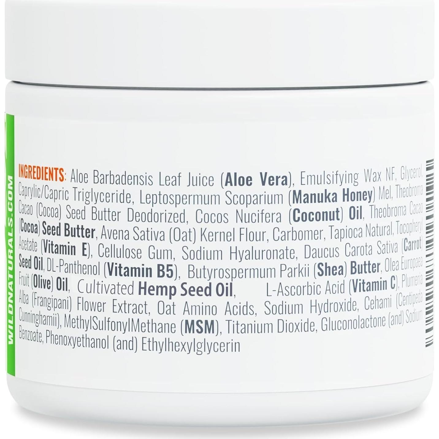 Crema Facial Hidratante Wild Naturals Miel de Manuka 104g