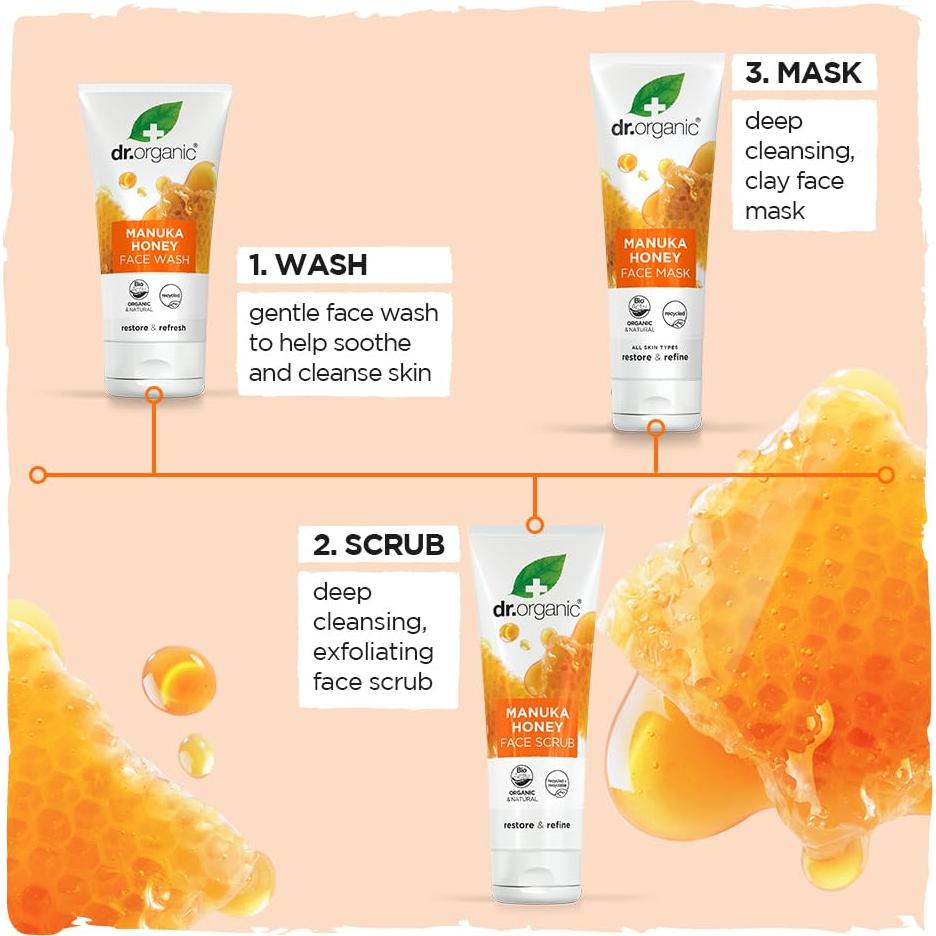 Limpiador Facial Dr. Organic Miel de Manuka 150 mL Orgánico