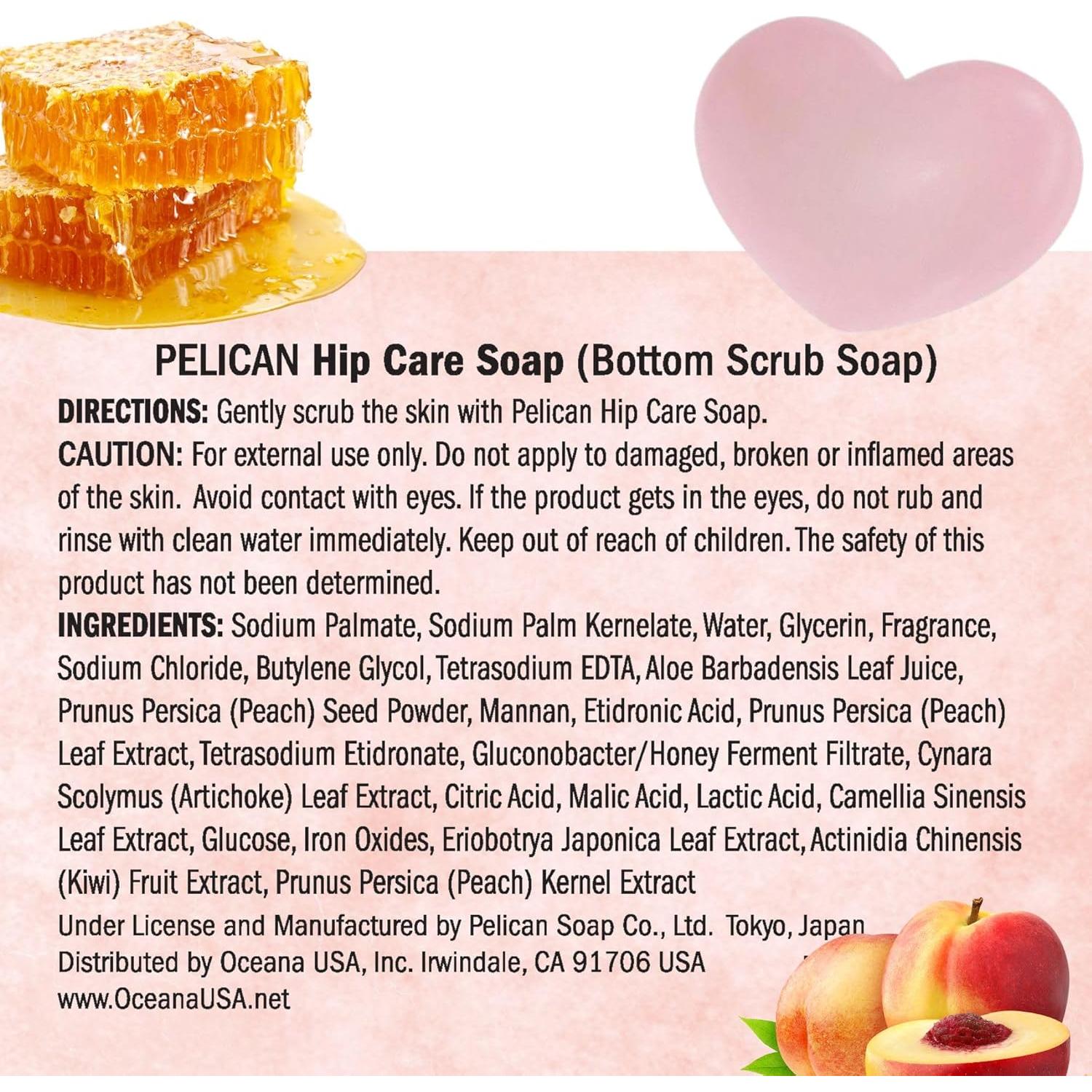 Jabón Natural Exfoliante Pelican con Aloe y Durazno 142 g