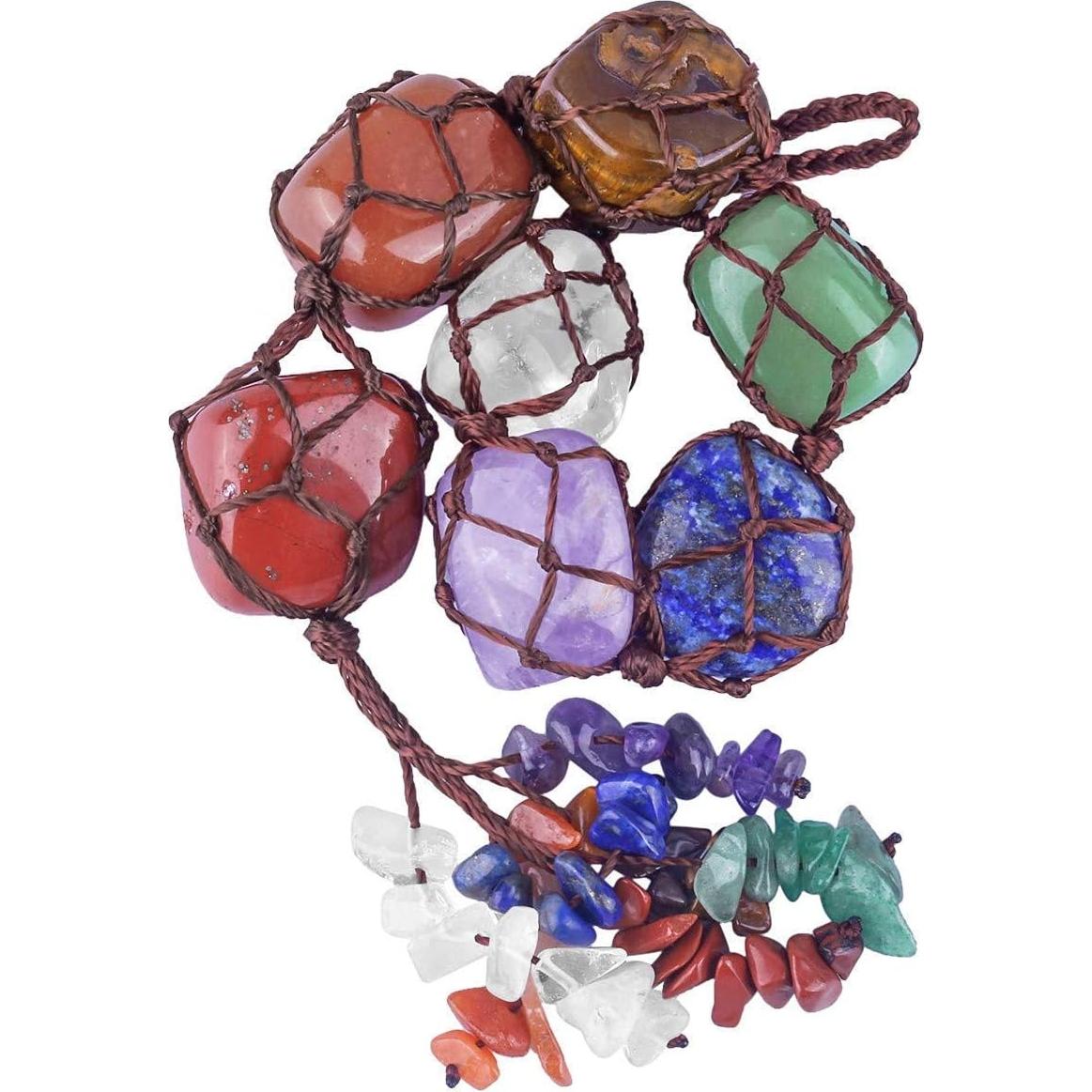 Adorno Árbol de la Vida Rockcloud con 7 Chakras - Juego de 2