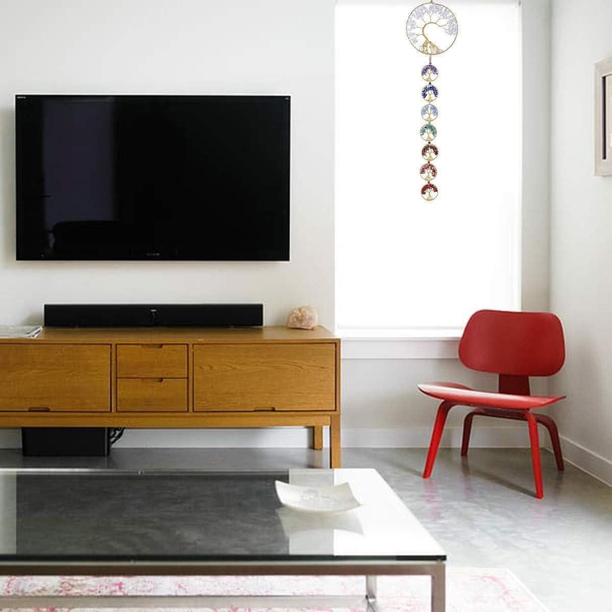 Adorno Árbol de la Vida Rockcloud con 7 Chakras - Juego de 2