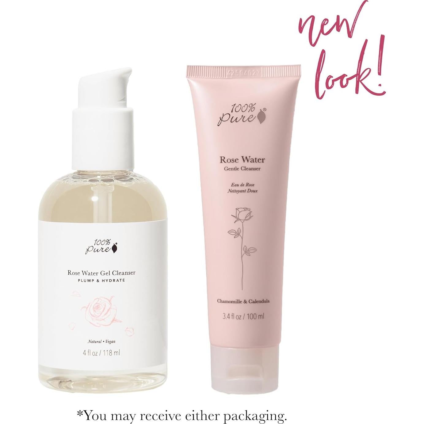 Gel Limpiador Hidratante 100% PURO Rosa y Manzanilla 190g