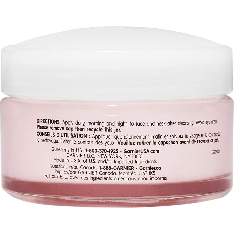 Crema Hidratante 24H Garnier con Agua de Rosa y Ácido Hialurónico 48g