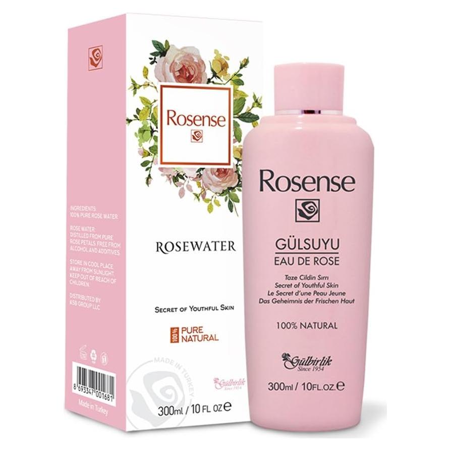 Agua de Rosa Pura Rosense 300ml Tónico Hidratante Natural