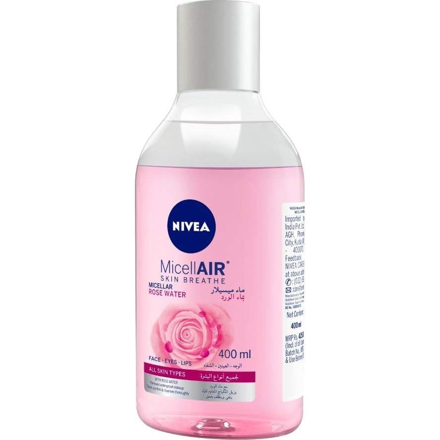 Agua Micelar Limpiadora NIVEA Rosa 400ml Piel Respira
