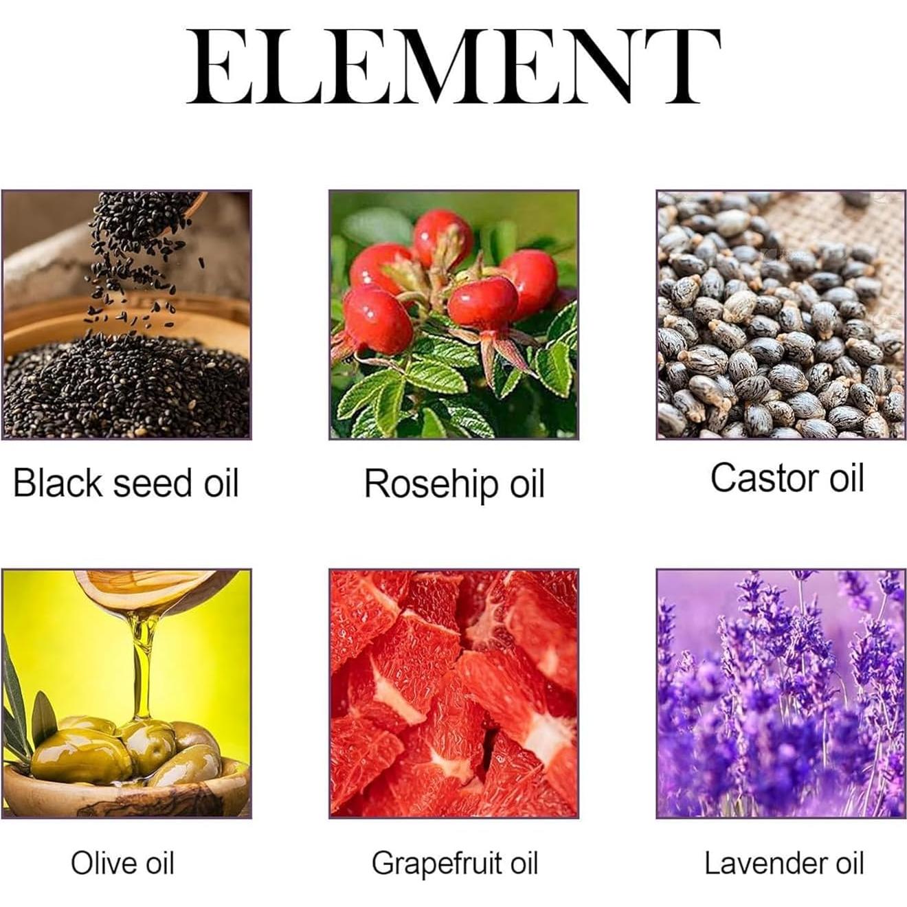 Suero Facial Orgánico de Aceite de Ricino y Rosa Mosqueta 2 PCS