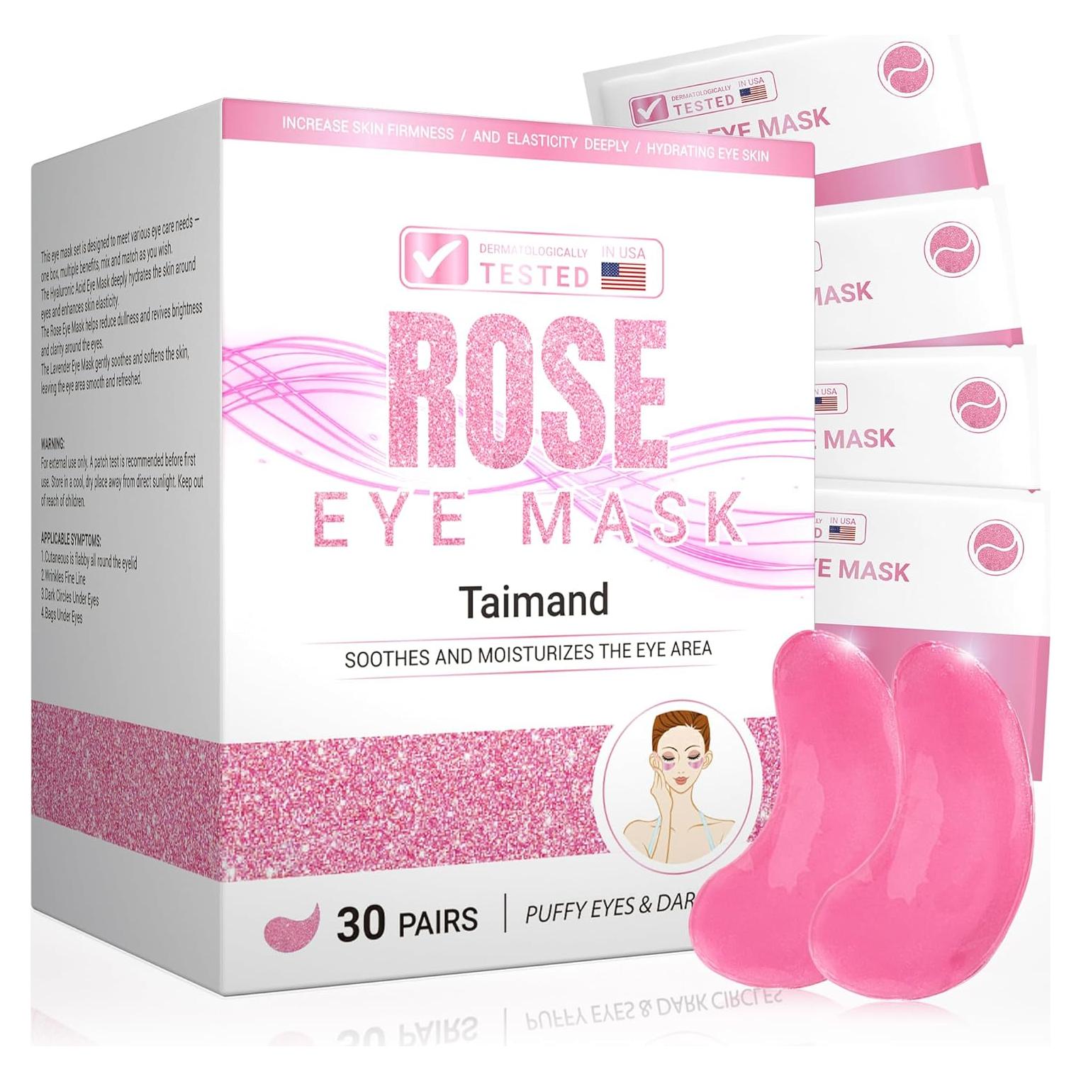 Parche para Ojos Taimand Rosa - 30 Pares con Colágeno