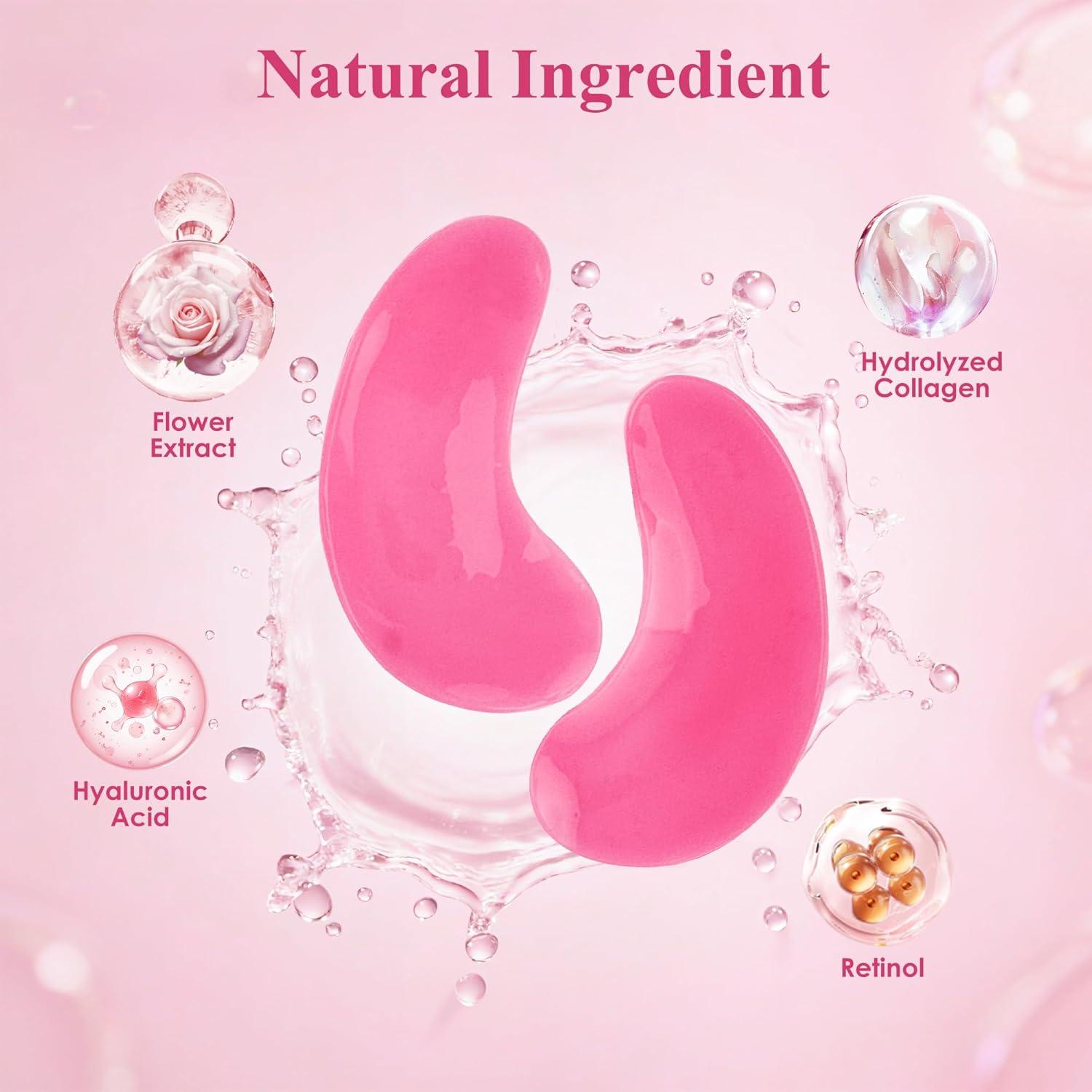 Parche para Ojos Taimand Rosa - 30 Pares con Colágeno