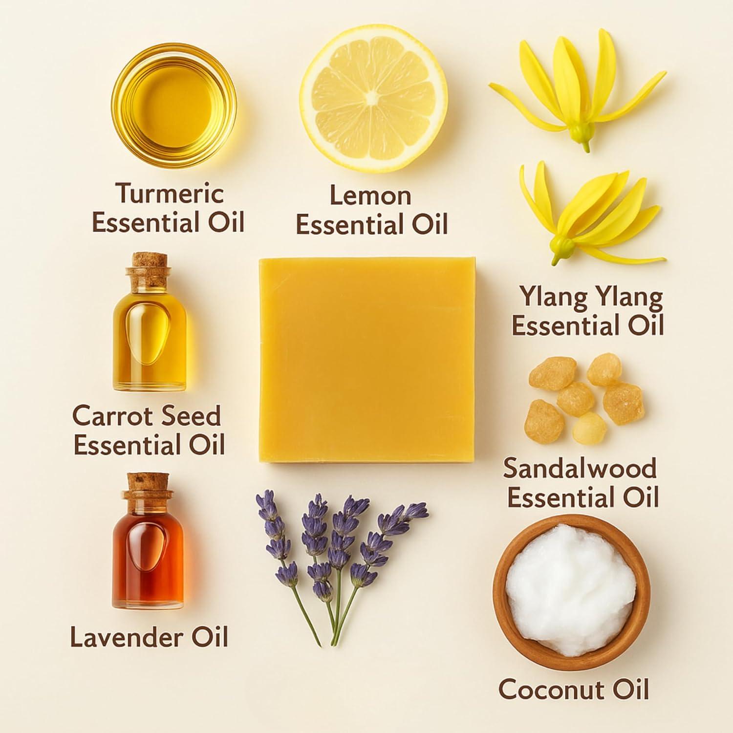 Jabón Revitalizante de Limón - Leche de Cabra con Kojic y Cúrcuma 112 g