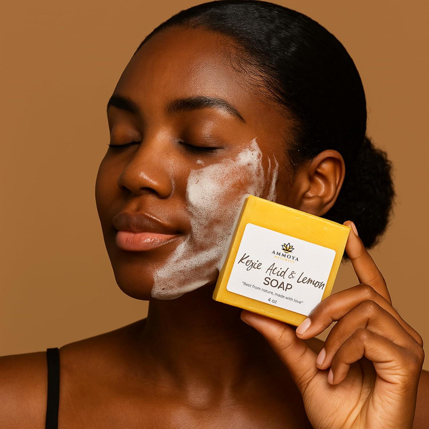 Jabón Revitalizante de Limón - Leche de Cabra con Kojic y Cúrcuma 112 g