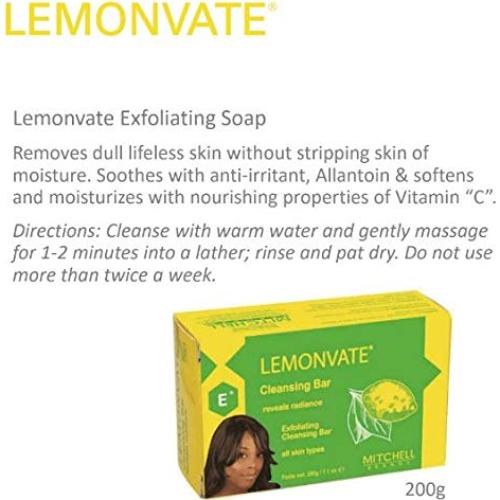 Jabón Exfoliante Vitamina C Lemonvate 200g Hidratante