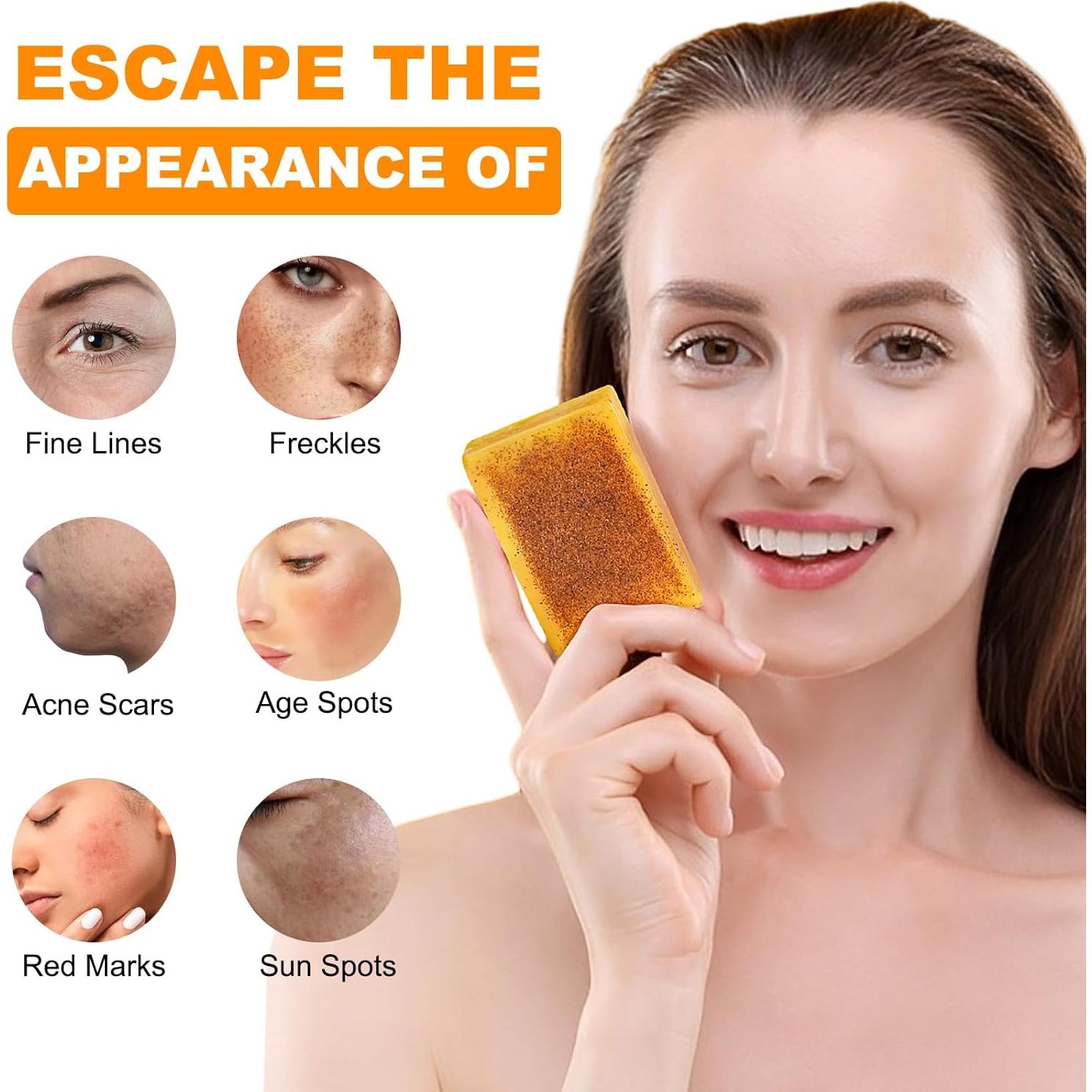 Jabón Orgánico Ácido Kójico con Cúrcuma y Limón 198g