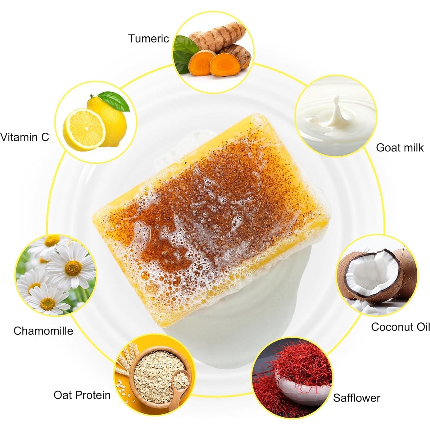 Jabón Orgánico Ácido Kójico con Cúrcuma y Limón 198g