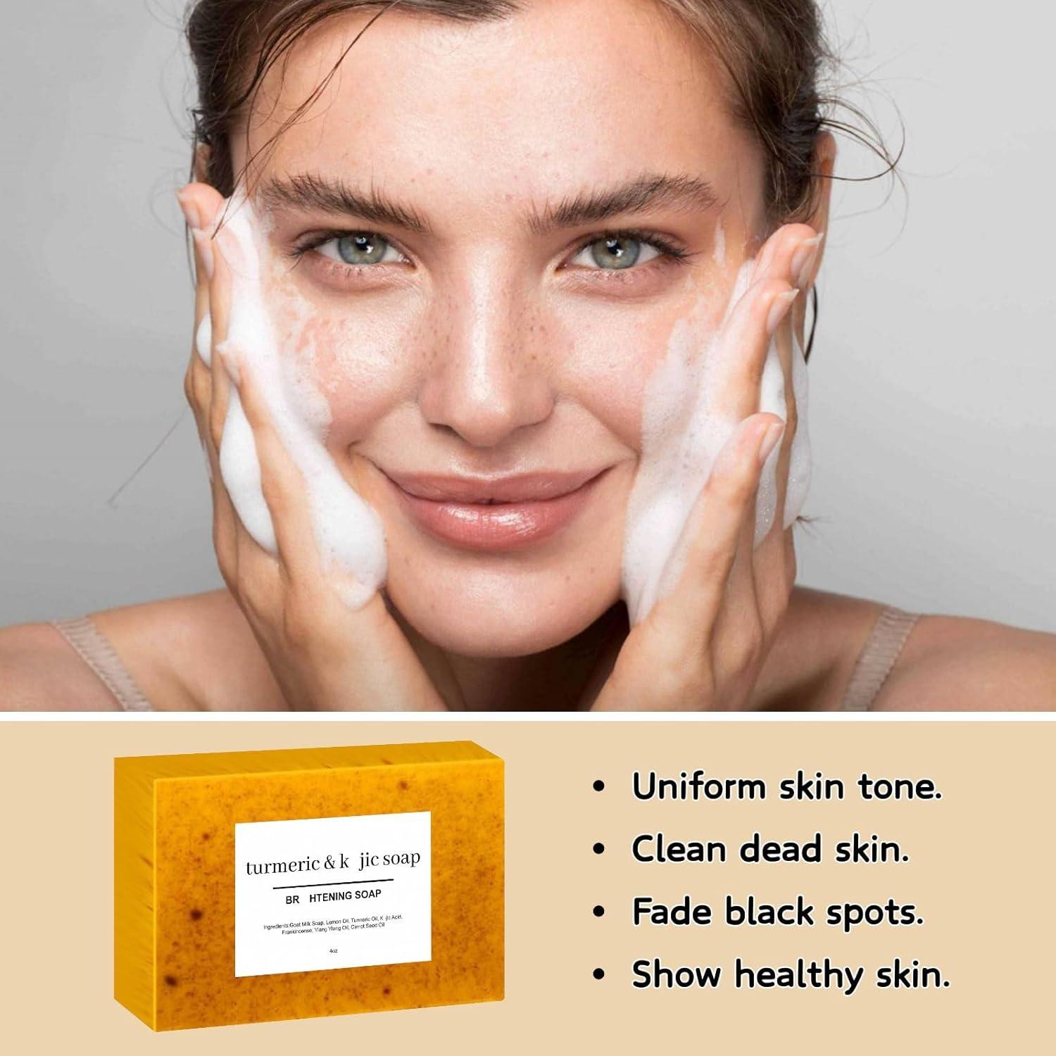 Jabón Ácido de Limón y Cúrcuma YINGQQ 8x5.5 cm Hidratante