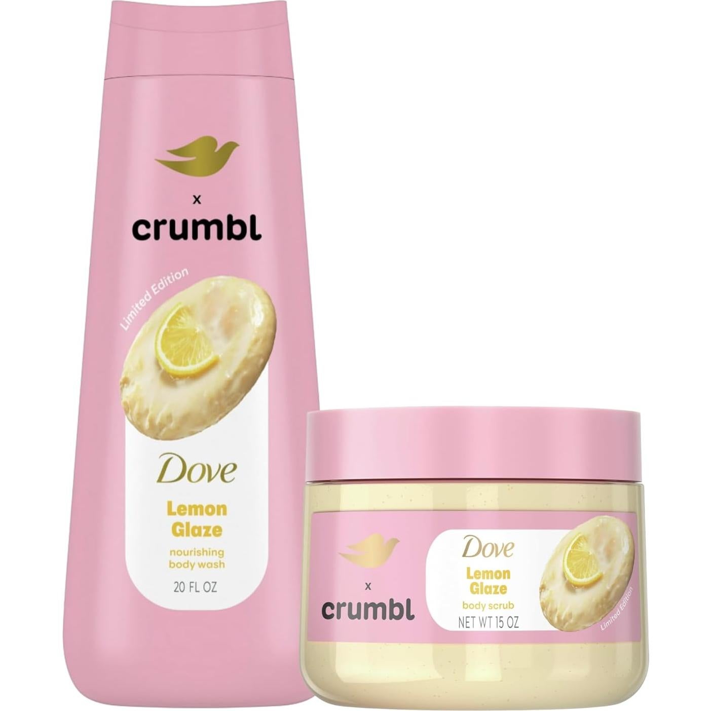 Dove Gel de Ducha Hidratante y Exfoliante Crumbl 567g + 425g