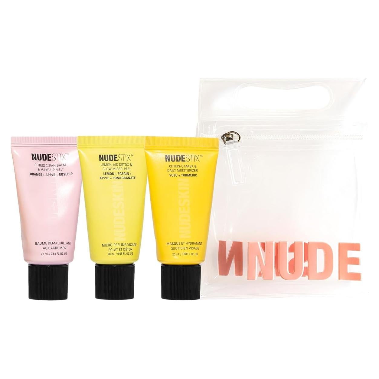 Nudestix Set de Renovación Cítrica para Maquillaje - Kit de Viaje