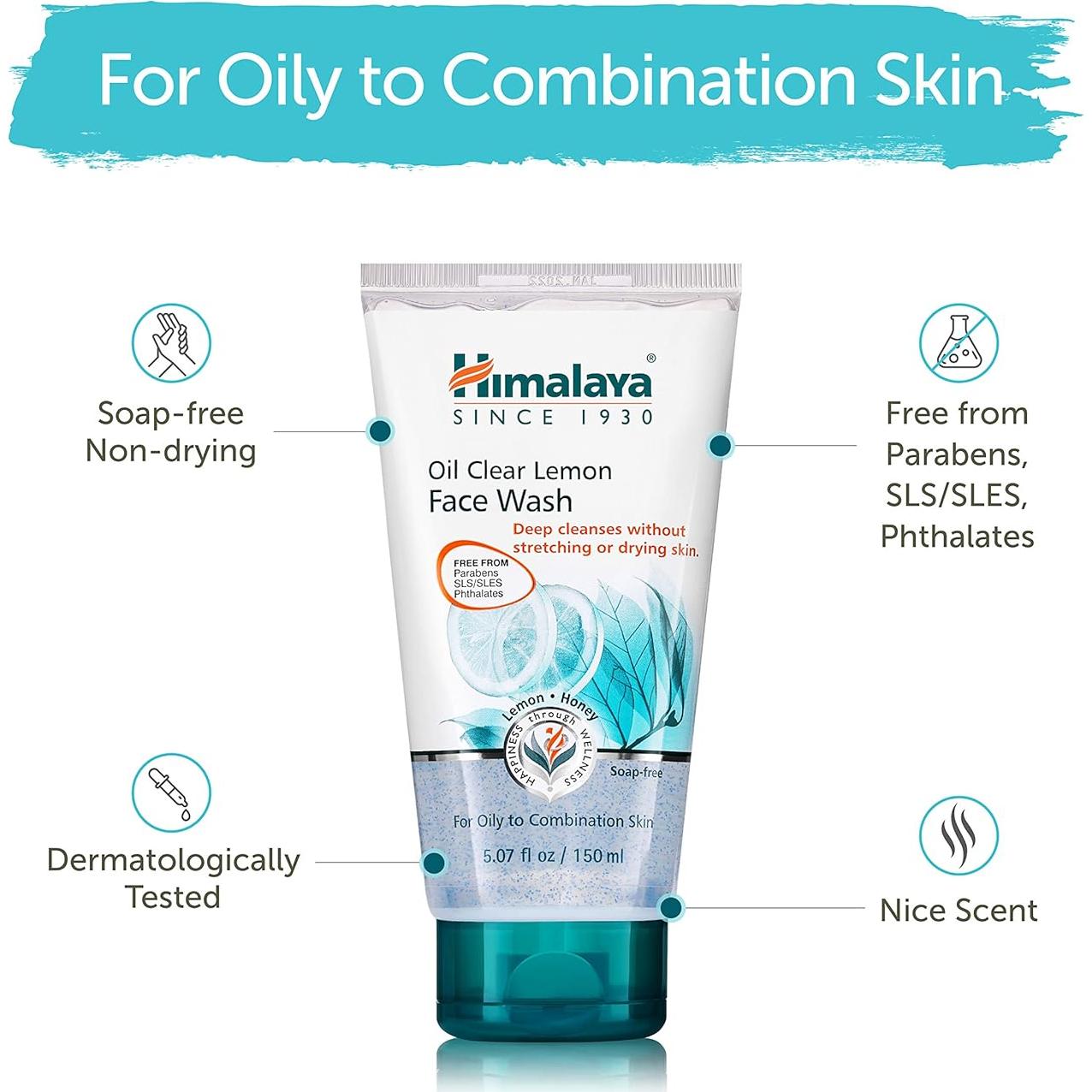 Limpiador Facial Himalaya Control de Aceite con Limón 143 g