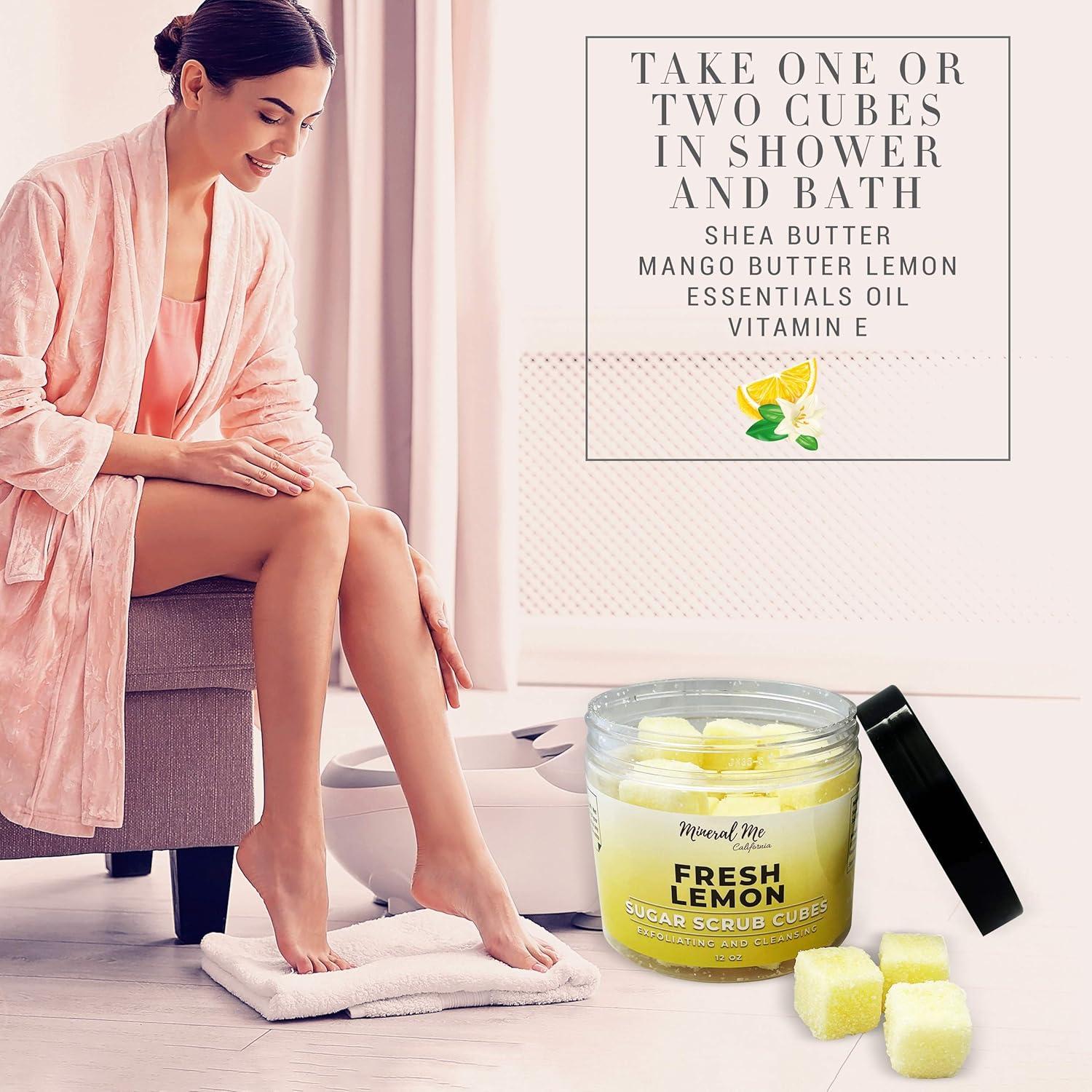 Exfoliante Corporal Mineral Me 340g Cubos Azúcar Limón Fresco