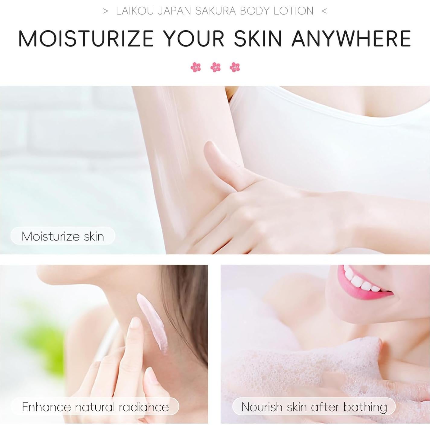 Loción Corporal Hidratante Sakura BSMKCL 200ml - Piel Suave