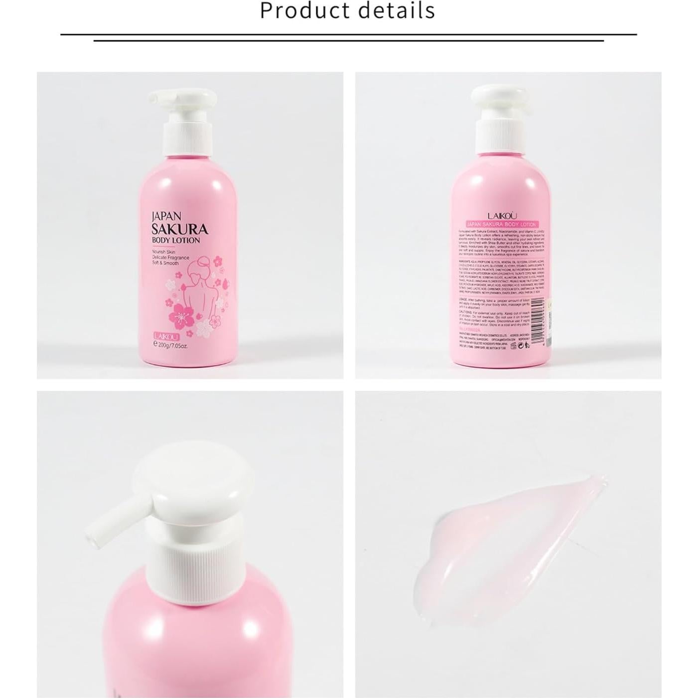 Loción Corporal Hidratante Sakura BSMKCL 200ml - Piel Suave