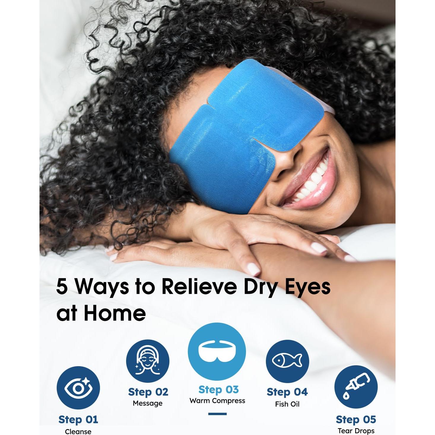 20 Mascarillas de Ojos de Vapor ProCIV - Alivio Ocular Arándano