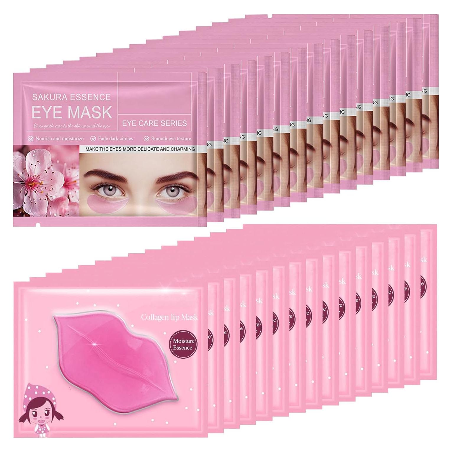 30 Pares de Mascarillas Hidratantes para Ojos y Labios Felico