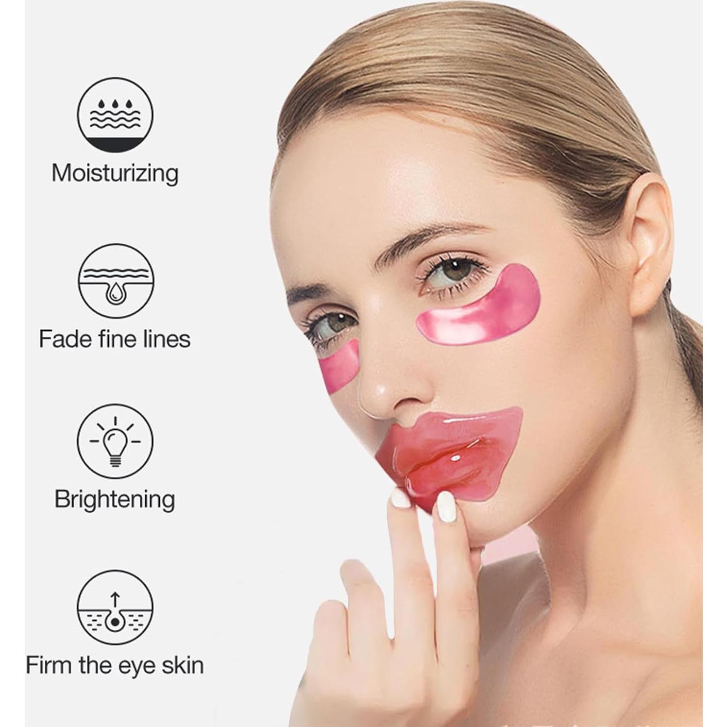30 Pares de Mascarillas Hidratantes para Ojos y Labios Felico