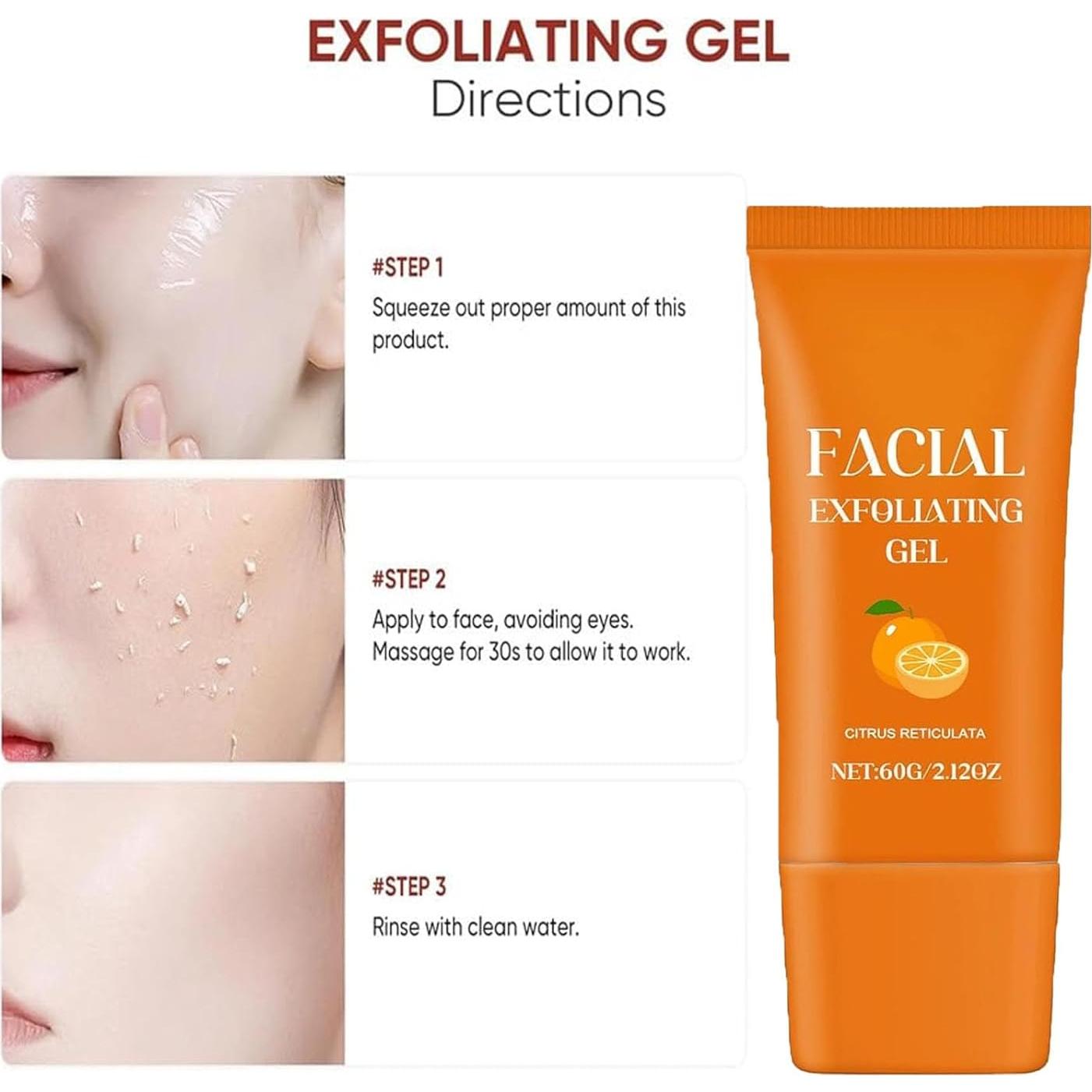 Gel Exfoliante Facial Aacnre Naranja 60g Hidratante Enzimático