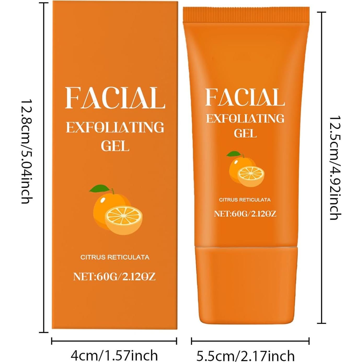 Gel Exfoliante Facial Aacnre Naranja 60g Hidratante Enzimático