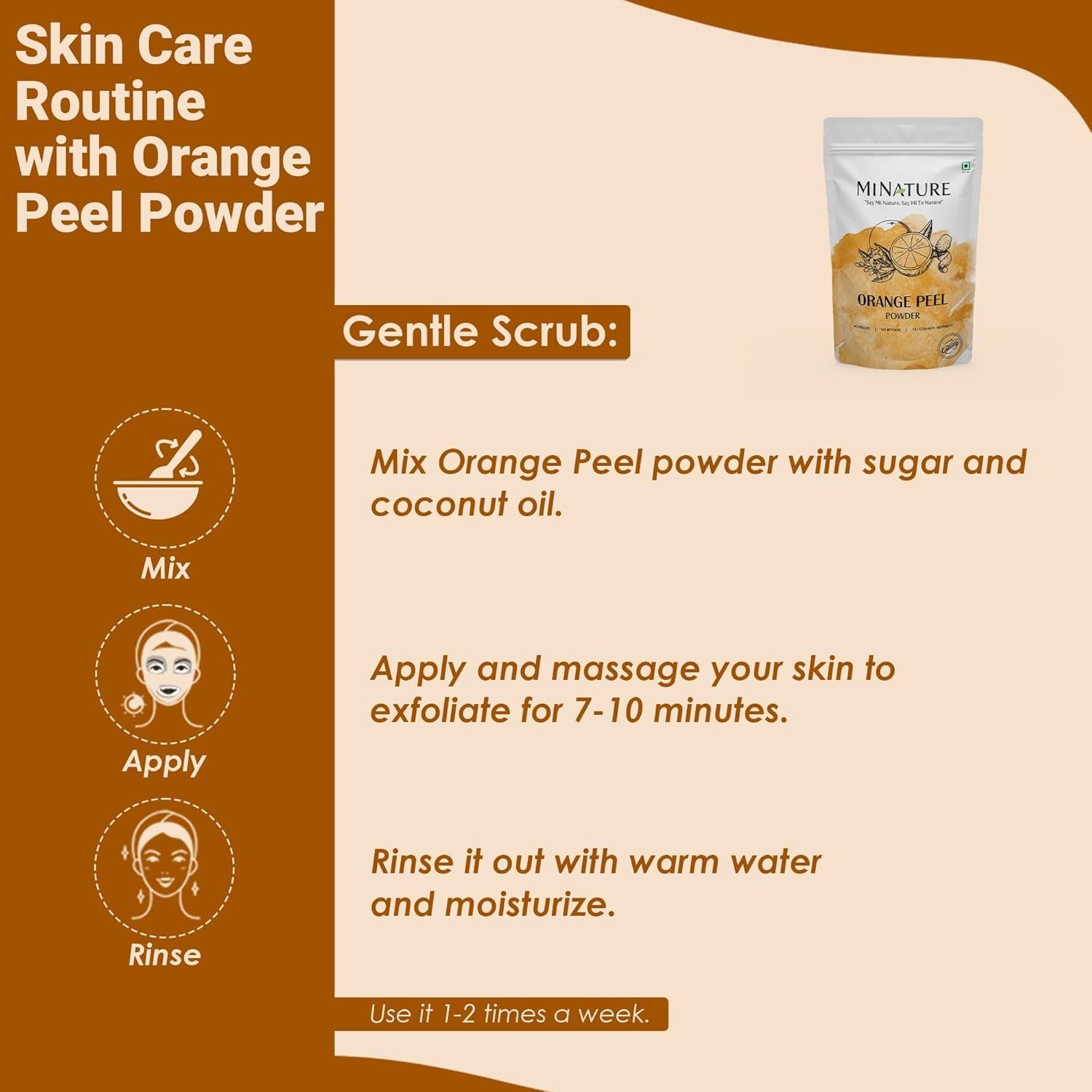 Polvo de Cáscara de Naranja mi naturaleza 227 g Vegano Natural