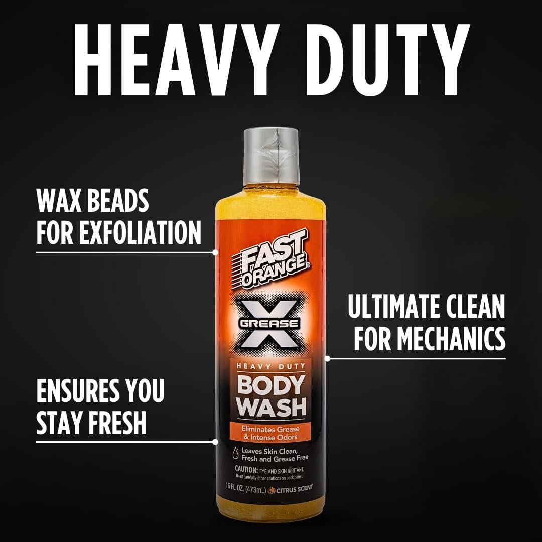 Jabón Corporal Fast Orange Grease X 16 Oz - Exfoliante Hidratante